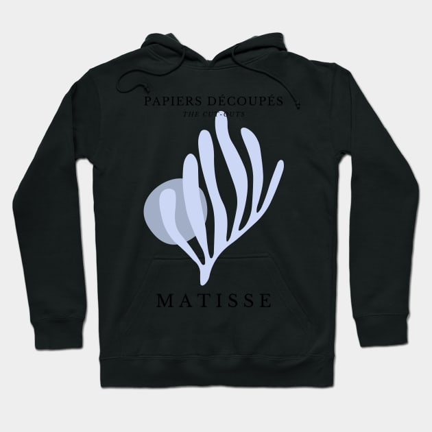 Henri Matisse Cut Outs Blue Remake Museum Matisse Hoodie by mystikwhale